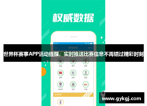 世界杯赛事APP活动提醒，实时推送比赛信息不再错过精彩时刻